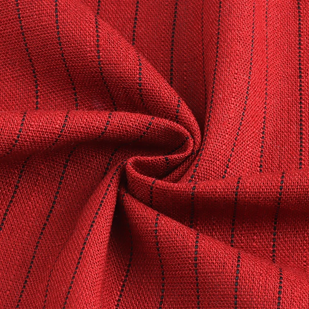 Striped Linen Fabric 6628